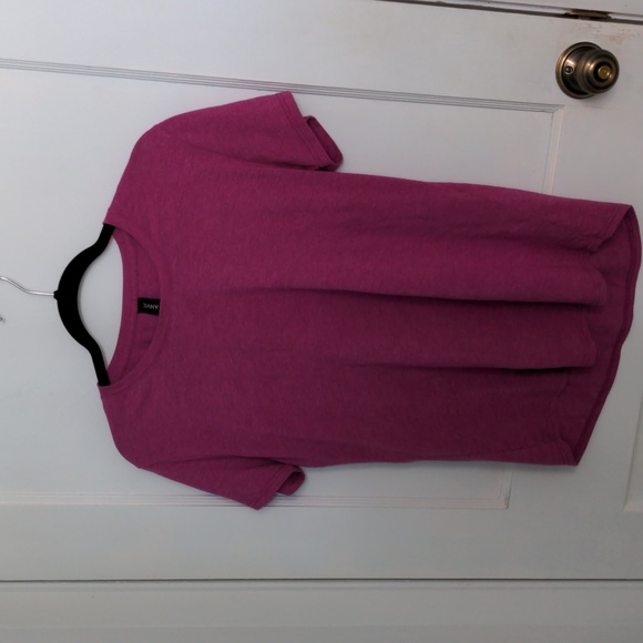 Anvil Size L Pink Lavender Polyester Cotton Rayon Short Sleeved Tee Shirt - Picture 1 of 5
